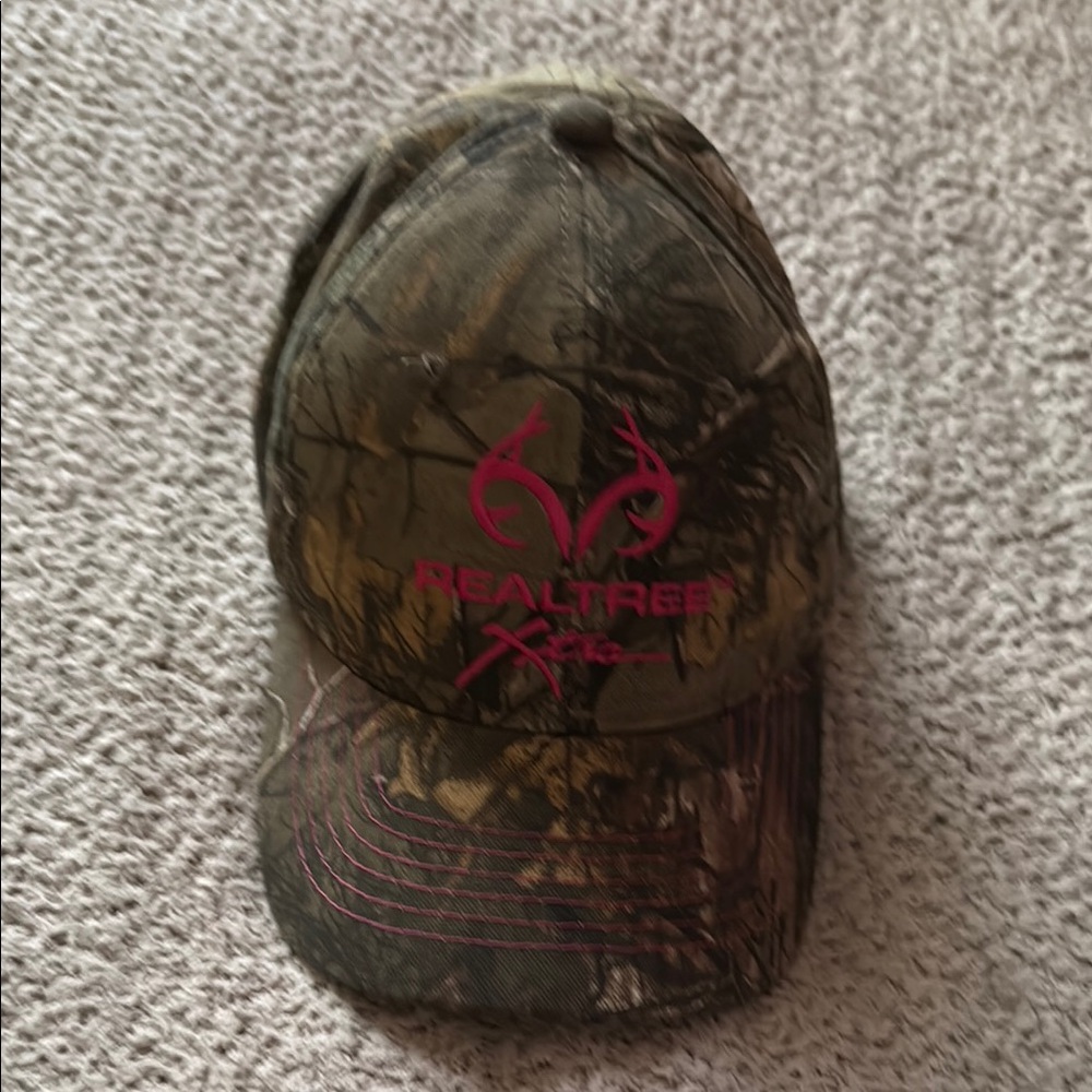 Realtree Camo Cap with Pink Logo